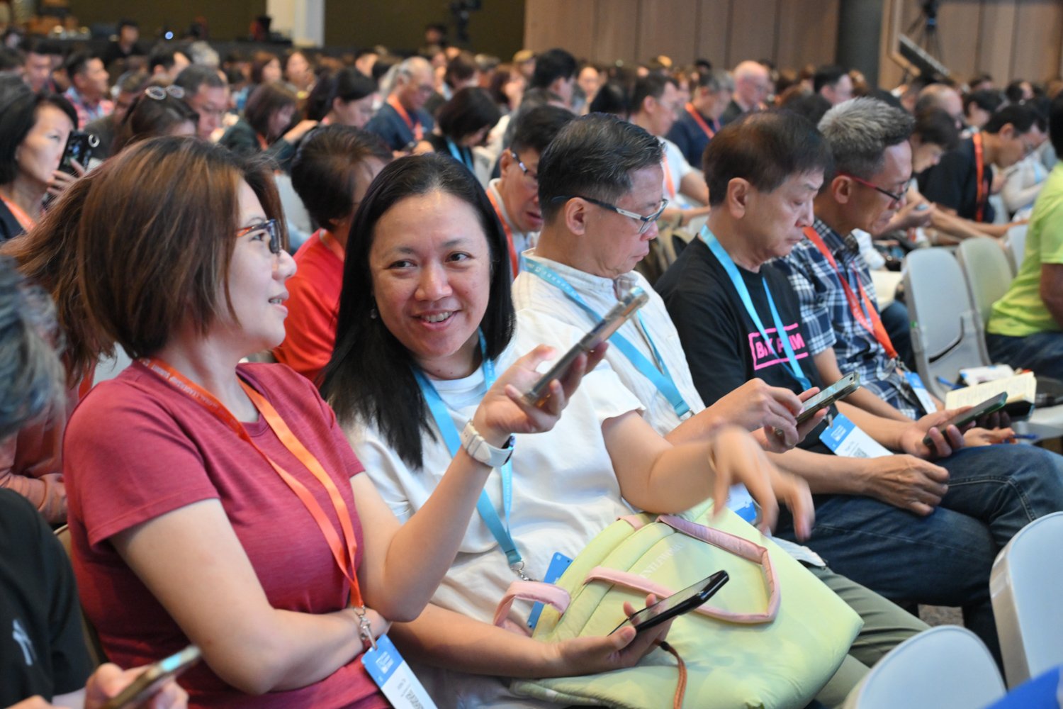 An engaged delegate joining in at the Summit in Singapore